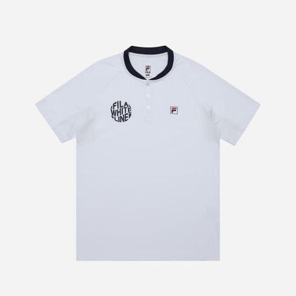 Fila Polokošeľa Damske Biele - Line Functional Mesh S/S Vypredaj - Slovakia 27054-XZFQ